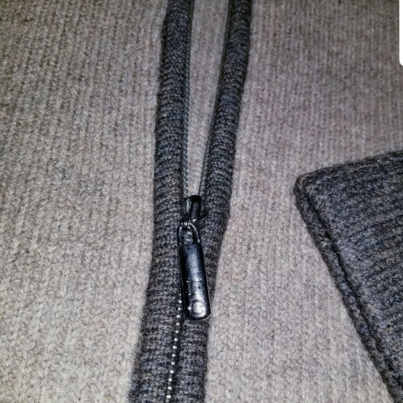 Field Gear Small 100% Wool Women's Zip Cardigan Sweater Brown Marshall Field's - Picture 4 of 4